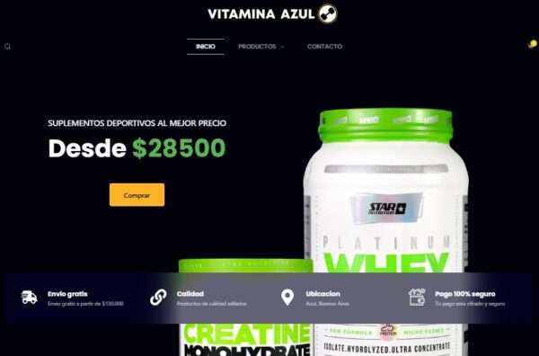 Tienda online - Vitamina Azul